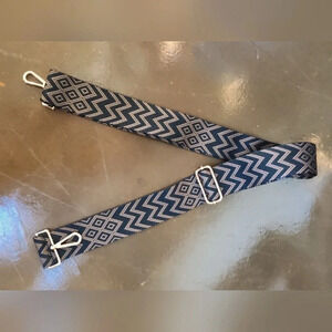 DEVPSISR Replacement Black and Tan Geo Print Crossbody  Strap